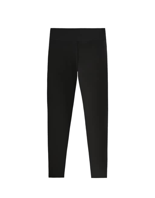 OYSHO ankellange højtaljede super ekstra varme sømløse leggings 70 cm i sort, 6 af 6