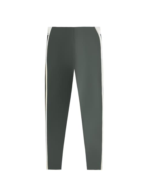 OYSHO Ankle-length high rise compressive core control block leggings in ocean, 5 of 5