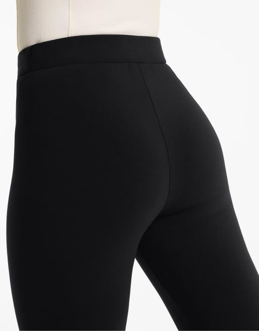 OYSHO Ankle-length high-rise super-extra-warm seamless 70cm leggings in black, 3 of 4