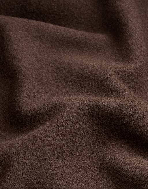OYSHO Ankle-length high rise warm stirrup leggings in brown, 5 of 6