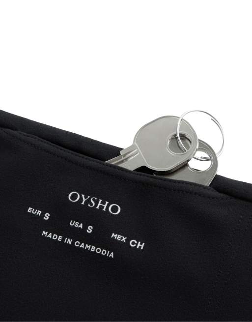 Oysho – Ausgestellte Hose aus Comfortlux in Schwarz mit hohem Bund, 7 von 7