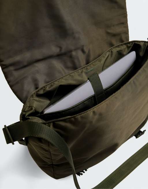 OYSHO axelremsväska med fickor i khaki, 4 av 6
