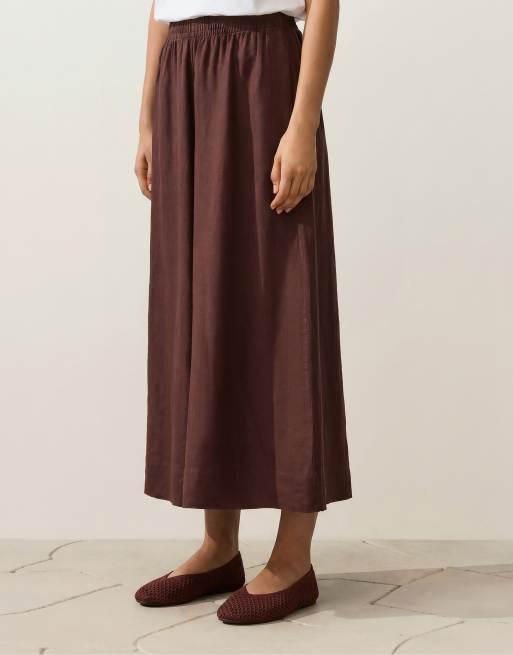 OYSHO - Ballerine all'uncinetto color terracotta, 2 di 7