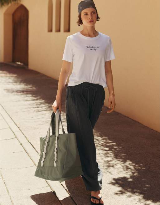 OYSHO – Ballonhose aus 100% Baumwolle in Grau, 3 von 4