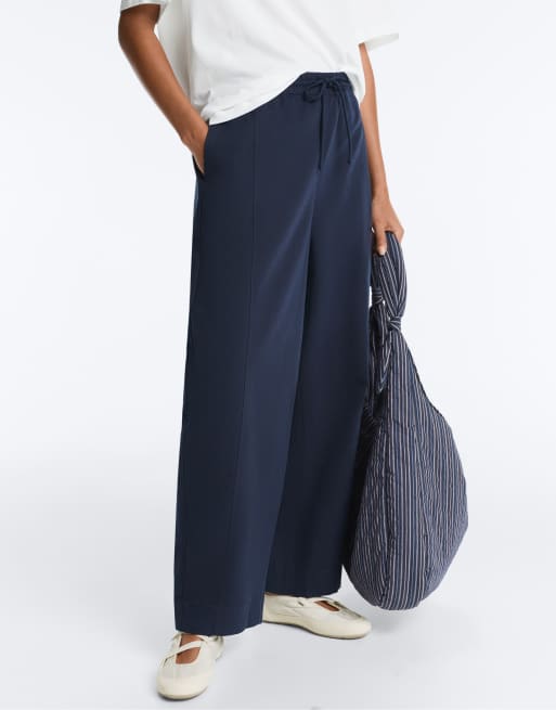 OYSHO – Ballonhose aus Baumwollmix in Marineblau, 2 von 4