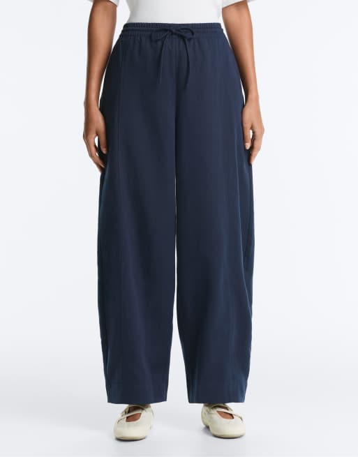 OYSHO – Ballonhose aus Baumwollmix in Marineblau, 4 von 4