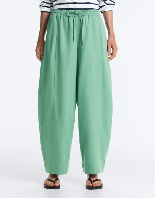OYSHO – Ballonhose in Aquagrün aus Baumwollmix, 2 von 4