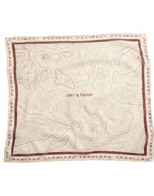 OYSHO Bandana mit Print aus 100 % Baumwolle in Cremeweiß, 2 von 4