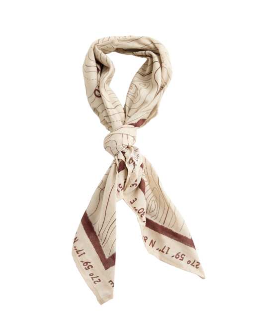 OYSHO Bandana mit Print aus 100 % Baumwolle in Cremeweiß, 3 von 4