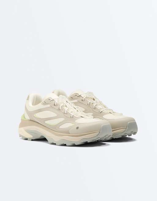 OYSHO baskets contrastées multi-pièces blanches pour loisirs, 2 de 7