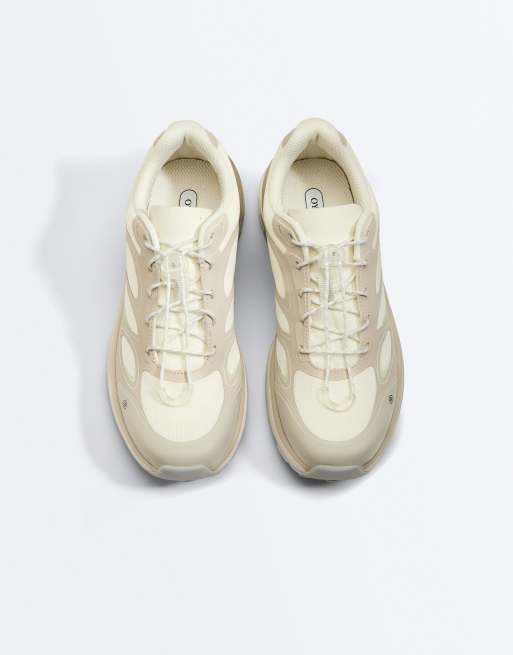 OYSHO baskets contrastées multi-pièces blanches pour loisirs, 4 de 7