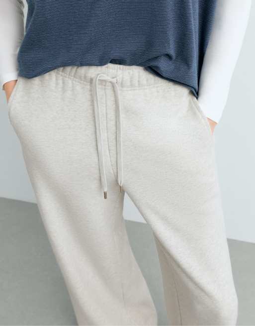 OYSHO – Baumwollhose in Blassgrau mit geradem Bein, 3 von 6