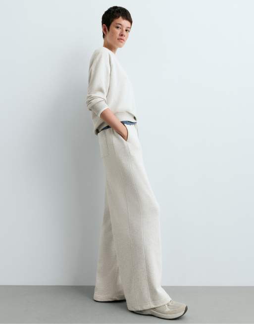 OYSHO – Baumwollhose in Blassgrau mit geradem Bein, 5 von 6