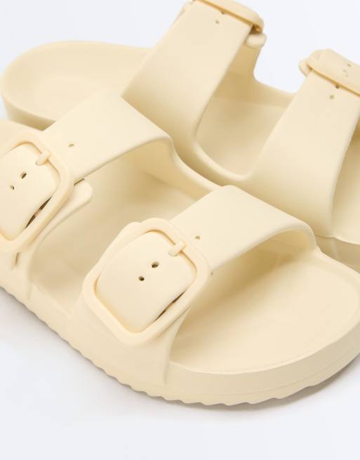 Oysho - Beachwear - Sandales avec boucles - Écru, 4 de 4