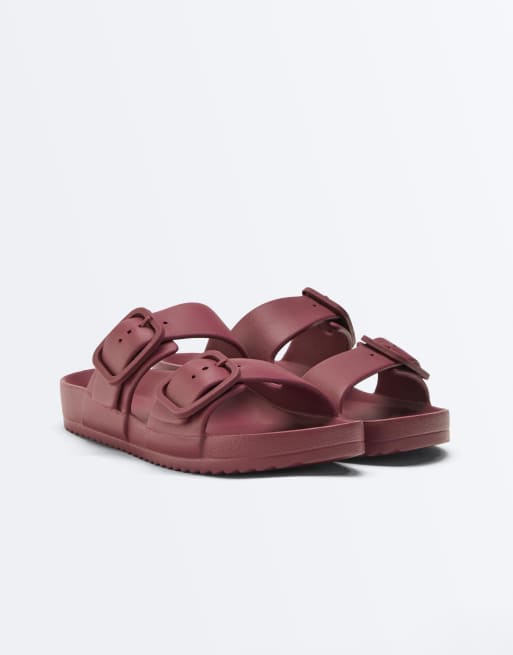 Oysho - Beachwear - Sandales avec boucles - Marron, 3 de 4