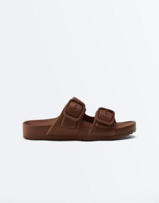 Beachwear - Sandales avec boucles - Marron-Brown 36/37