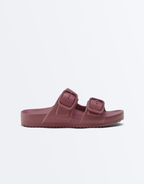 OYSHO - Beachwear - Sandali marroni con fibbia - view 1