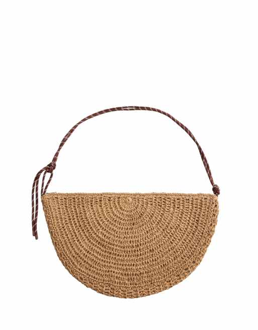 OYSHO – Beige väska med raffiaeffekt, 2 av 4