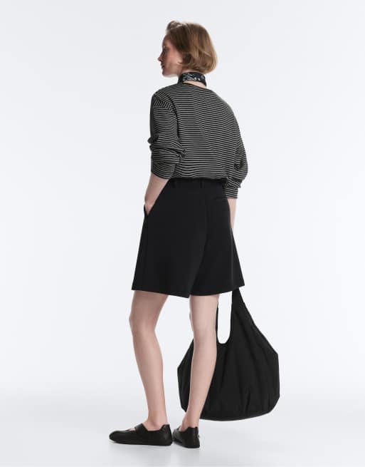 Oysho - Bermuda en modal doux à pinces - Noir, 3 de 4