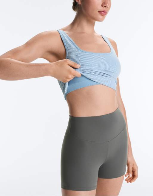 OYSHO – Blekblått linne med fyrkantig ringning i seamless-design, 2 av 4