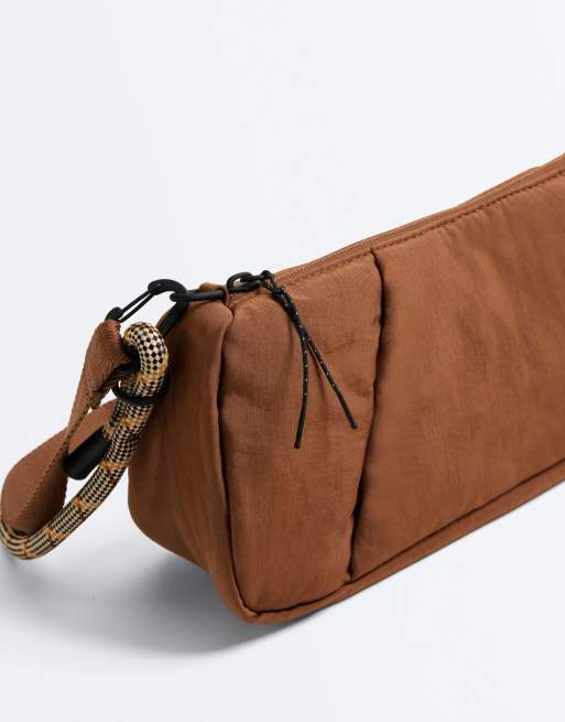 OYSHO borsa a tracolla imbottita marrone, 4 di 6