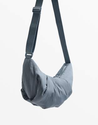 Oysho - Borsa a tracolla piccola color lavanda trapuntata