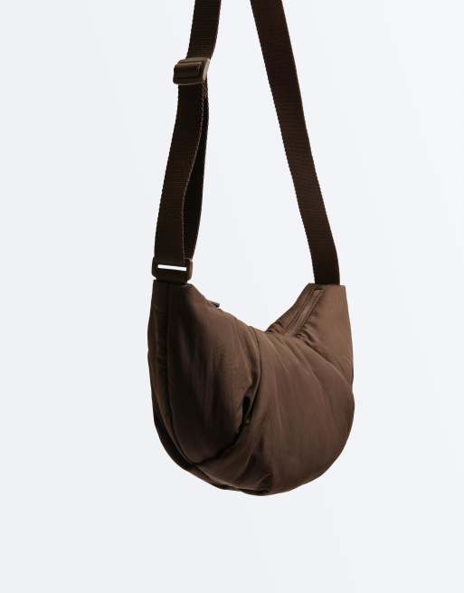 OYSHO - Borsa a tracolla trapuntata nera, 4 di 7