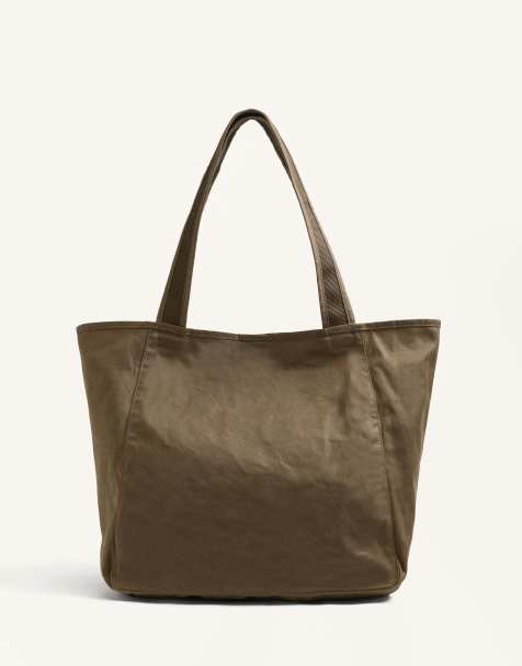 OYSHO - Borsa shopper viola cerata - view 1