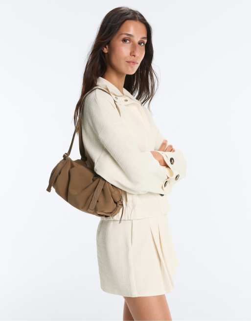 OYSHO - Borsetta a tracolla marrone, 6 di 7