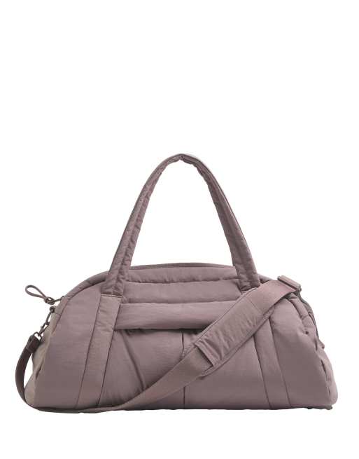 OYSHO - Borsone tecnico imbottito color malva