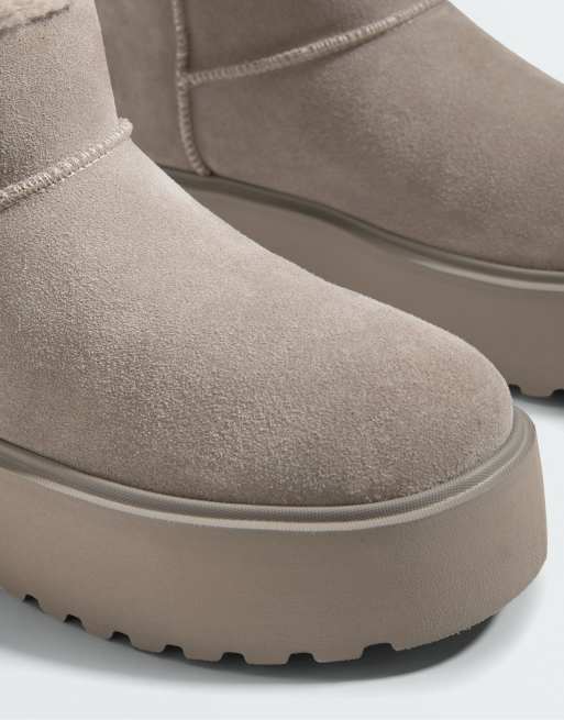 OYSHO bottes à plateforme en mink, 5 de 7