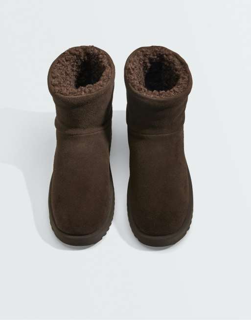 OYSHO bottines en cuir marron, 3 de 6