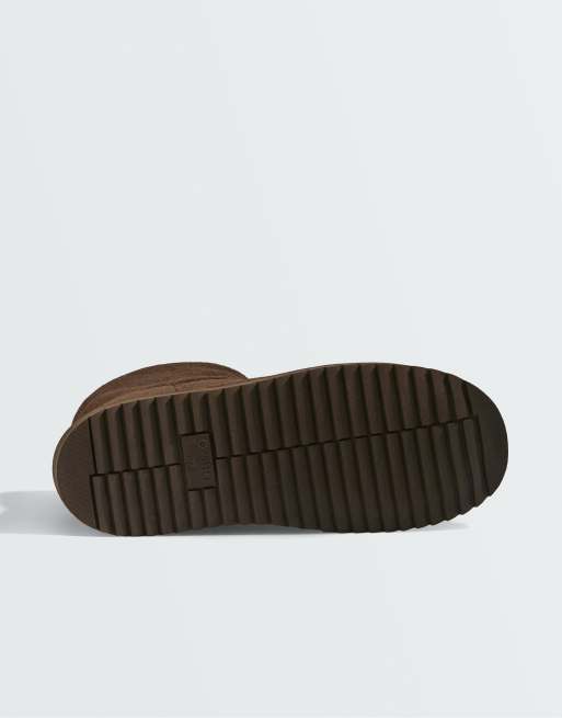 OYSHO bottines en cuir marron, 6 de 6