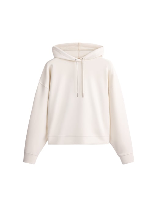 OYSHO boxig sweatshirt med borstad modal i naturvit, 5 av 5