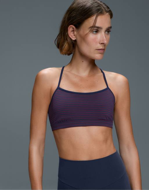 OYSHO brassière de sport Comfortlux à maintien léger rayée rouge, 3 de 5