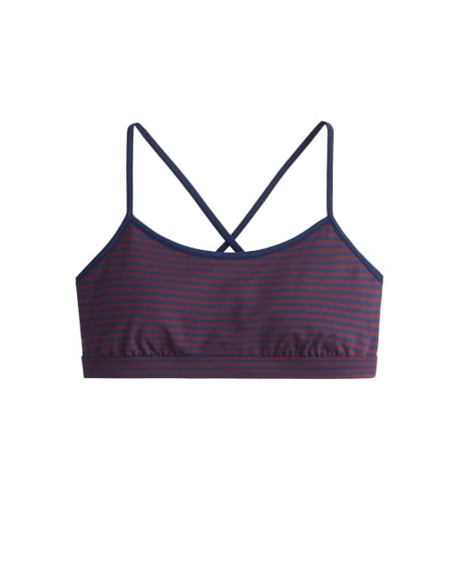OYSHO brassière de sport Comfortlux à maintien léger rayée rouge, 6 de 6