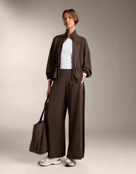 OYSHO - Brun jakke i blød modal - view 1