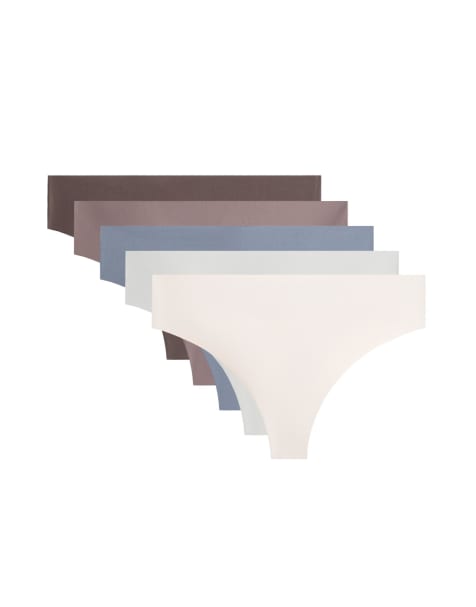 OYSHO – Bruna, laserskurna stringtrosor i polyamidmix, 5-pack - view 1