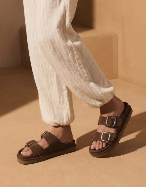 OYSHO - Brune plateau-sandaler med spænder, 4 af 4
