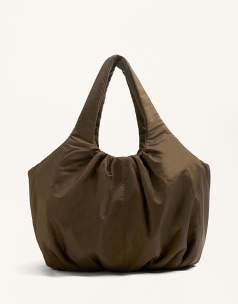 OYSHO - Cabas froncé - Marron - view 1