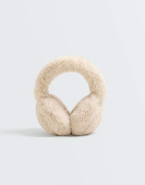 OYSHO cache-oreilles en fausse fourrure couleur vison - view 1