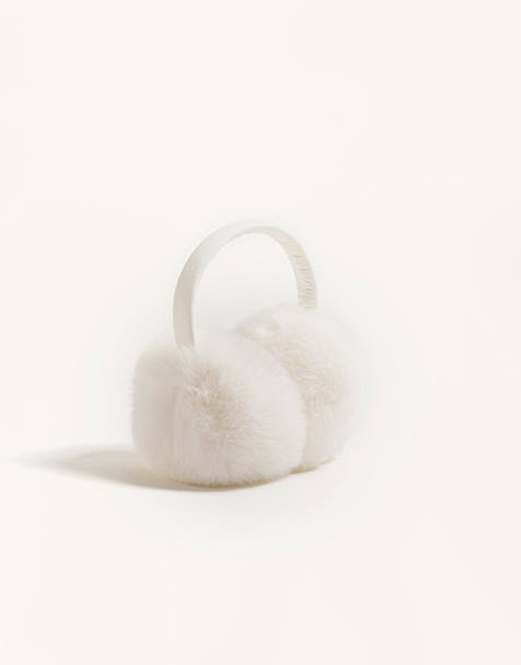 OYSHO - Cache-oreilles en fausse fourrure - Écru - view 1