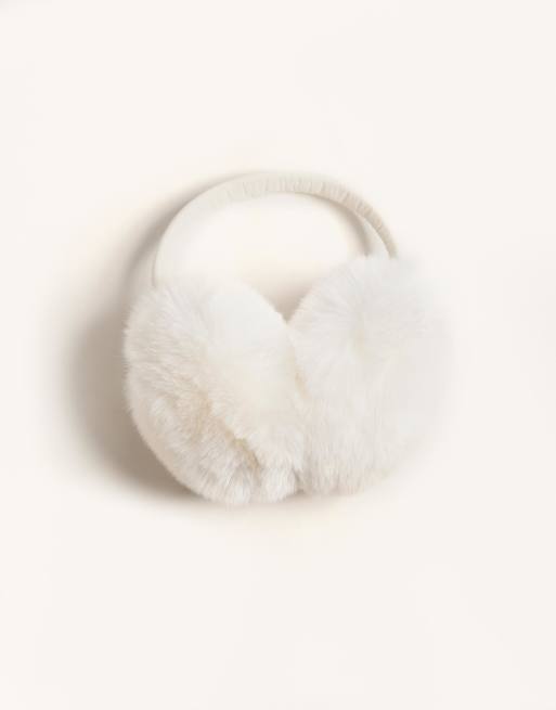 OYSHO - Cache-oreilles en fausse fourrure - Écru, 3 de 3