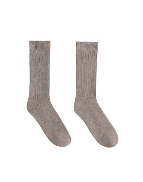 OYSHO calzini classici in cashmere 18% con 8% lana, marroni - view 1
