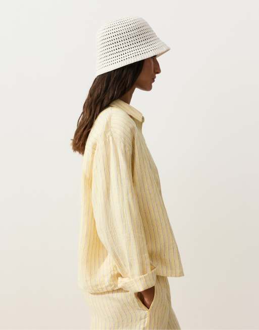 OYSHO - Cappello all'uncinetto beige chiaro, 2 di 4