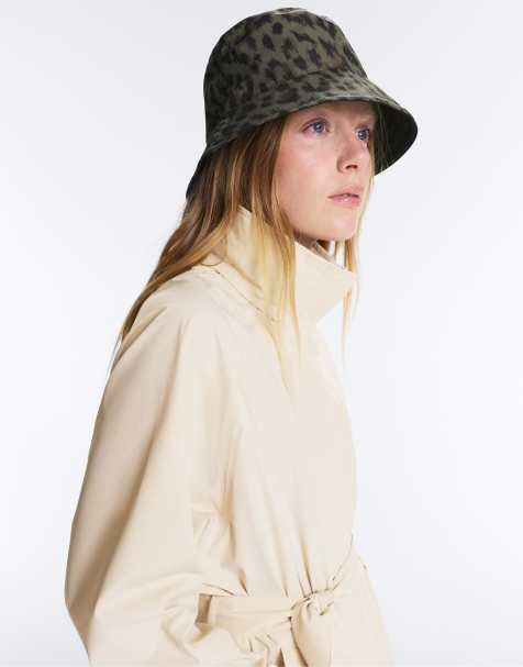 Oysho - Chapeau imperméable en jacquard à imprimé léopard - Noir - view 1