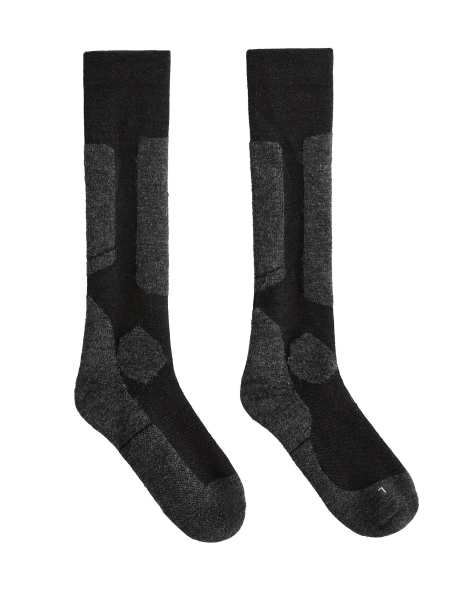 OYSHO - Chaussettes de ski montantes en laine mélangée Woolmark® - Noir - view 1