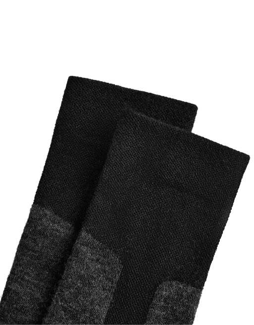 OYSHO - Chaussettes de ski montantes en laine mélangée Woolmark® - Noir, 4 de 4