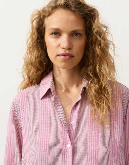 OYSHO - Chemise à manches longues - Rose, 2 de 4
