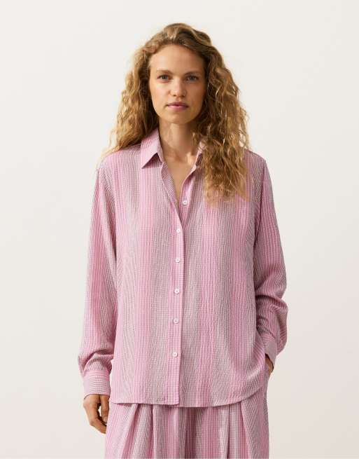 OYSHO - Chemise à manches longues - Rose, 3 de 4